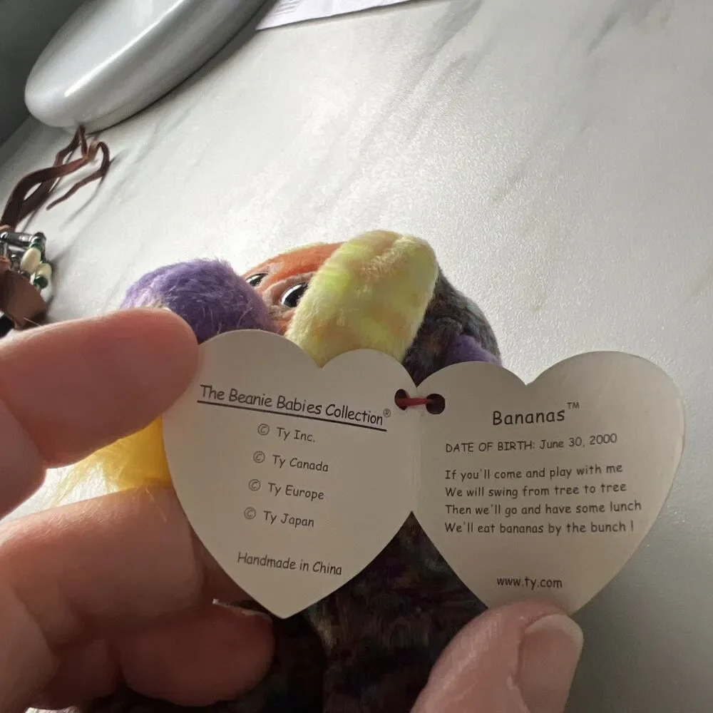 Ty Beanie Baby Bananas the Orangutan Monkey 8